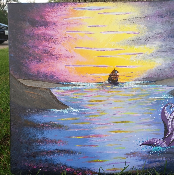 SOLD"The night awaits the ships wreck" - Picture 3 of 4